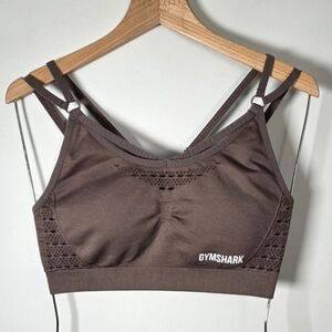 Gymshark Energy+ Seamless Sports Bra Chocolate Brown